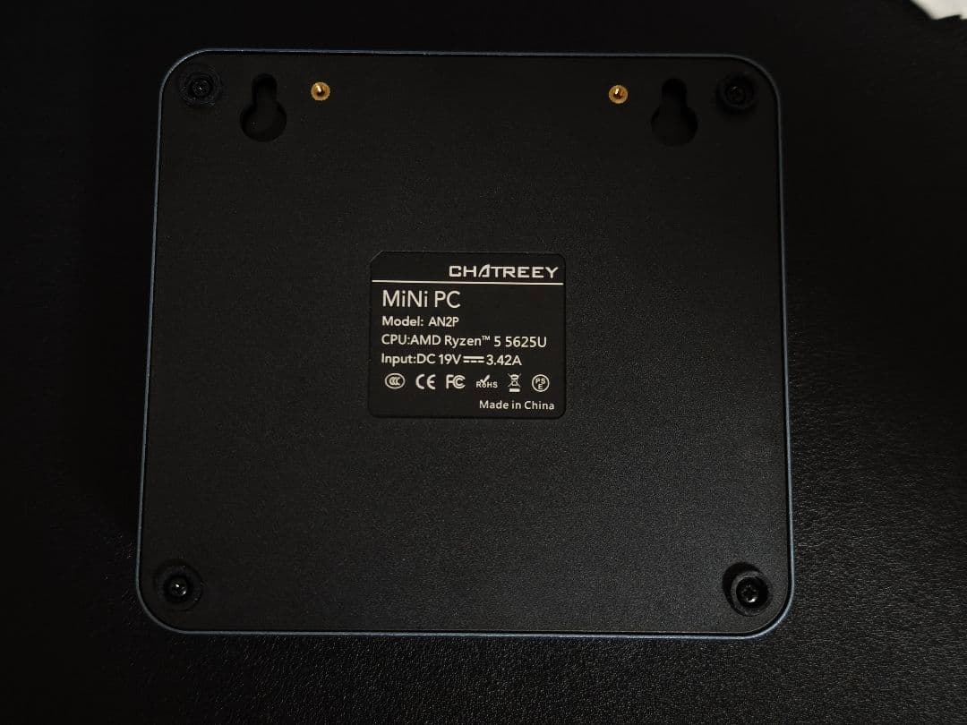 美品 ミニPC Ryzen5 5625U RAM16GB SSD512GB