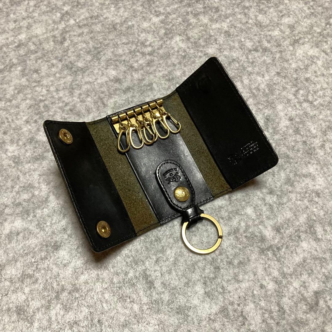 お札•カード収納ポケット付き⭐︎限定カラー⭐︎キーケース,6連,イルビゾンテ,本革