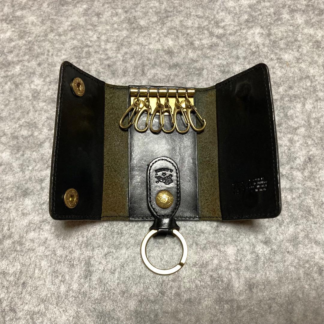 お札•カード収納ポケット付き⭐︎限定カラー⭐︎キーケース,6連,イルビゾンテ,本革