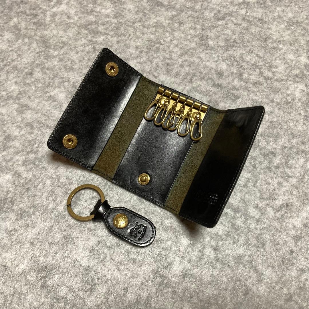 お札•カード収納ポケット付き⭐︎限定カラー⭐︎キーケース,6連,イルビゾンテ,本革