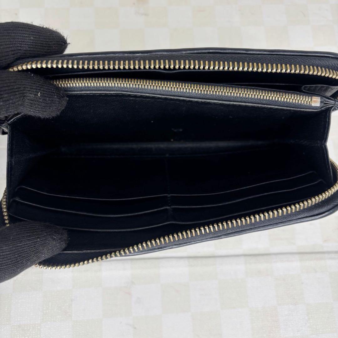 美品　BOTTEGA ボッテガ　長財布　ラウンドファスナー　M46