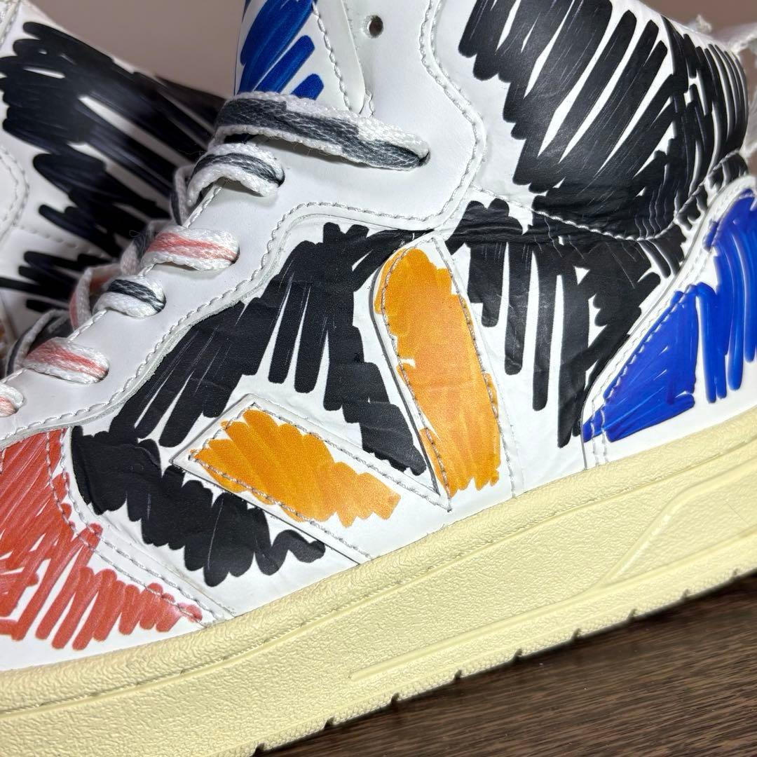 ✿ MARNI×VEJA ✿ コラボ ハイカットスニーカー　手書きマルチカラー