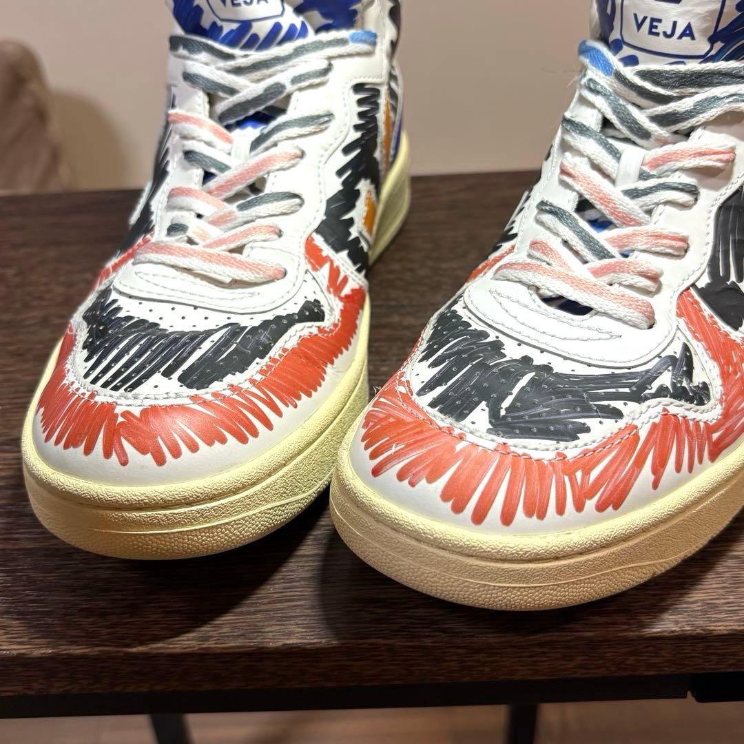 ✿ MARNI×VEJA ✿ コラボ ハイカットスニーカー　手書きマルチカラー
