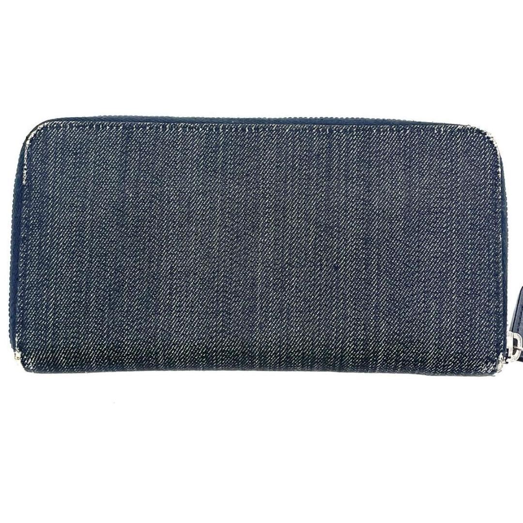 美品● シャネル 長財布 ラウンドファスナー ドーヴィル デニム 付属品有