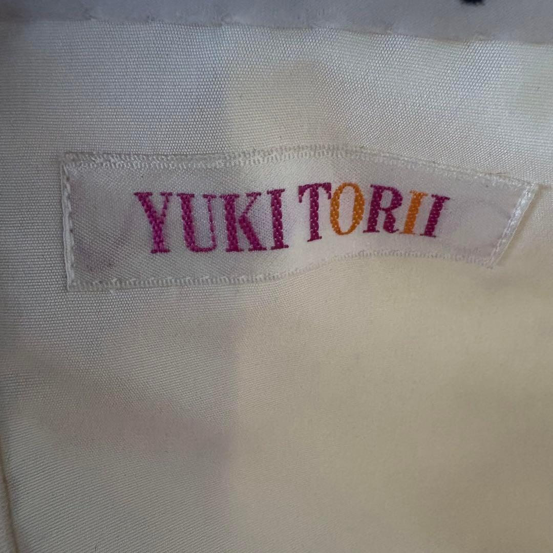 YUKI TORII パーティードレス 結婚式 演奏会 オフショルダー ドット