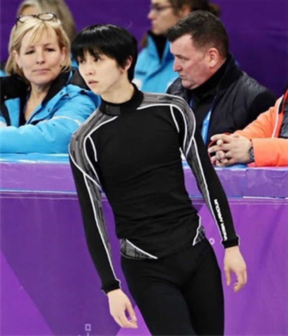 ②-1 羽生結弦　着用練習着　アンダーアーマー　CG　ブルー(同色、同タイプ)