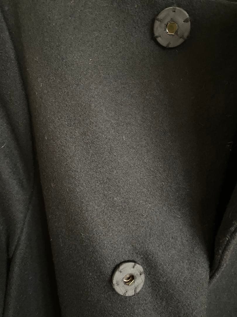 abc123　nitca ニトカ ノーカラーコクーンコート 黒