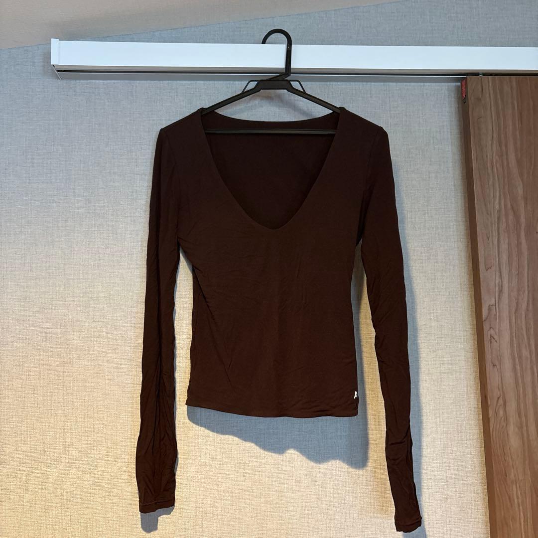 Aurafit V-Line Padded Longsleeve / 焦茶