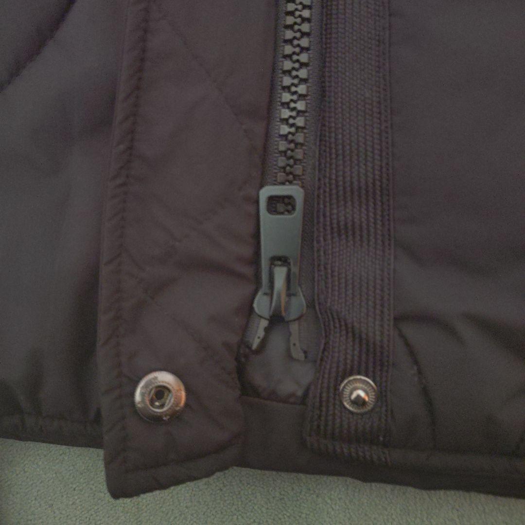 ZARA フード付きブラックキルティングダウンベスト