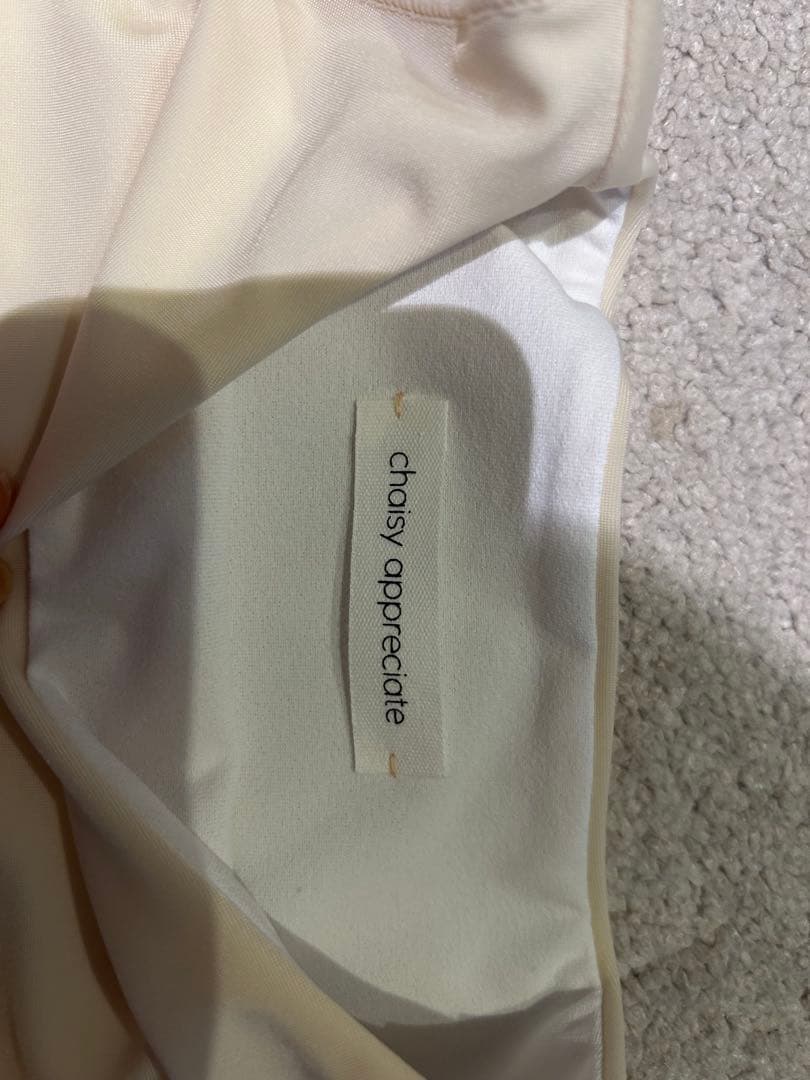 chaisy キッズ　セパレート　長袖　水着　アイボリー　100〜110