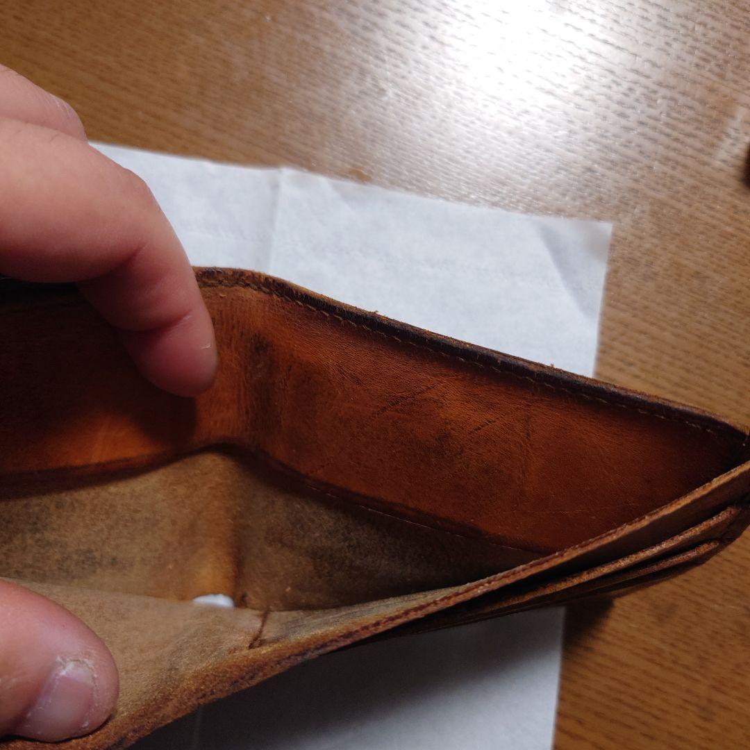 ゴローズ 二つ折り財布 茶色 　コンチョ付き