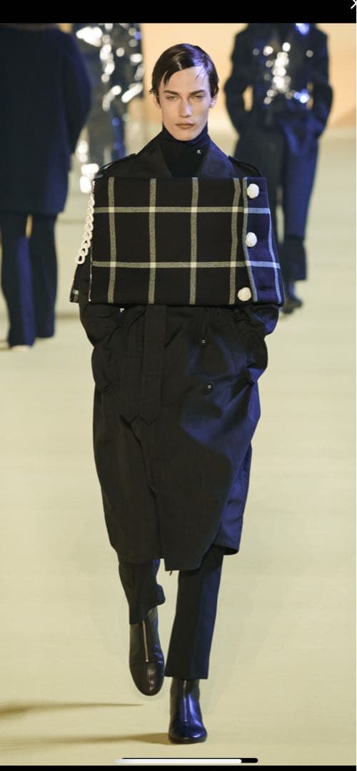 RAF SIMONS ラフシモンズ ショルダー スカーフ 黒