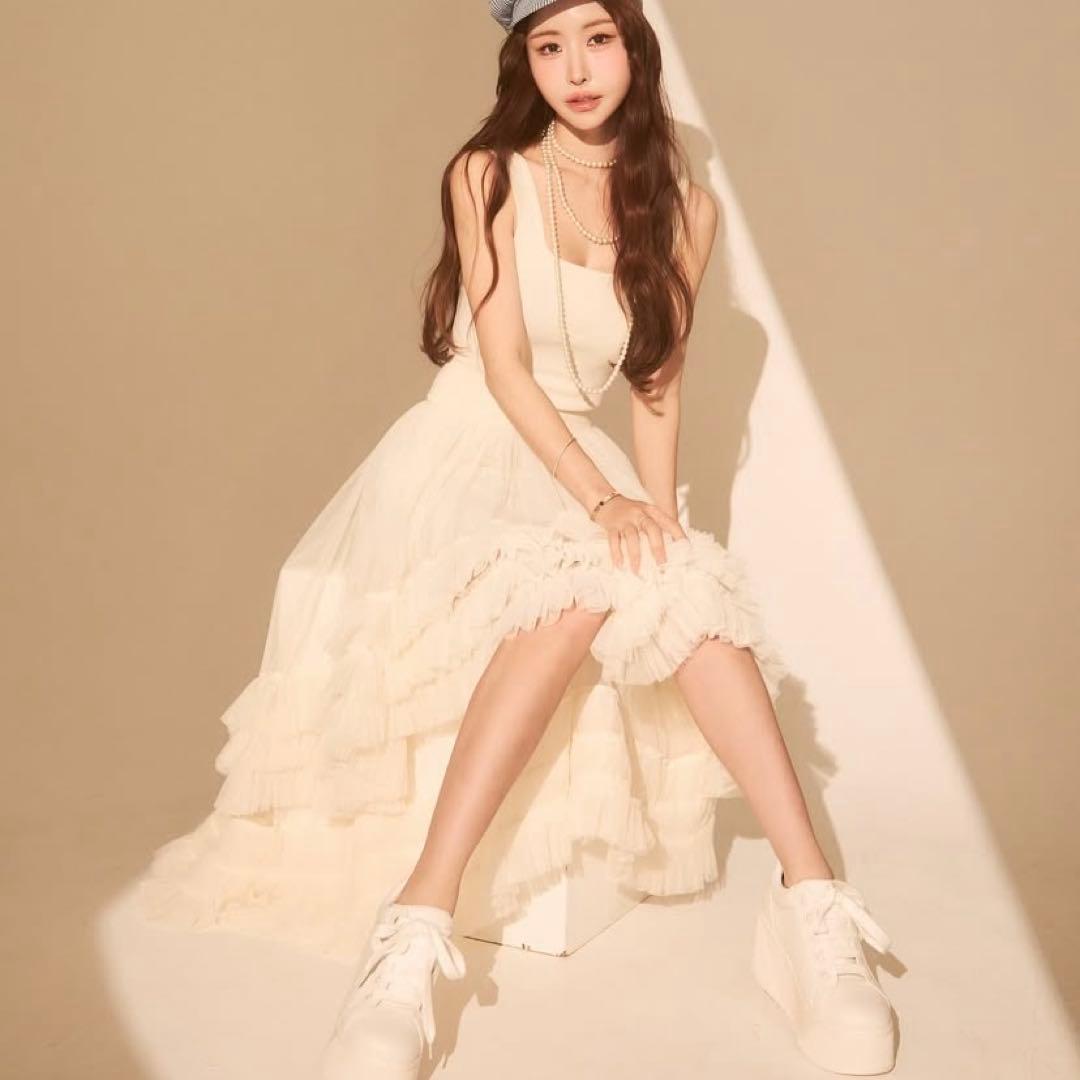 【新品】鈴木亜美さんプロデュース プラットフォーム 厚底 ホワイト Lサイズ