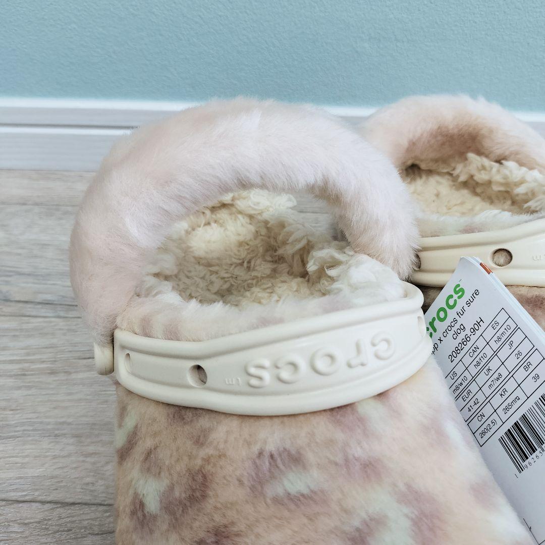 【新品未使用タグ付き】 crocs きゃりーぱみゅぱみゅ ファーサンダル 26