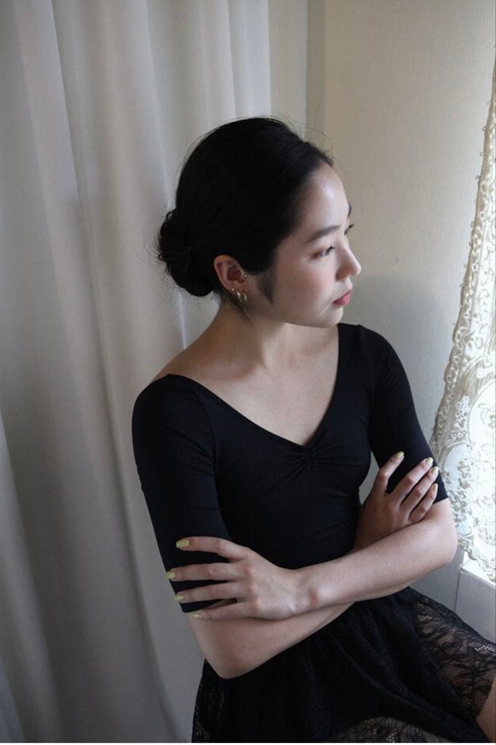 レヴダンス　5分袖レオタード