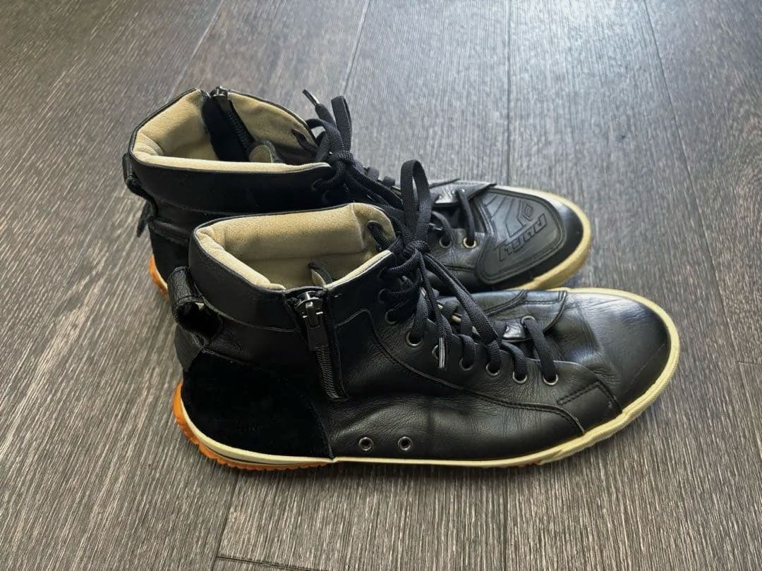 HYF002 HYOD HIGH-CUT RIDE SNEAKERS L 黒