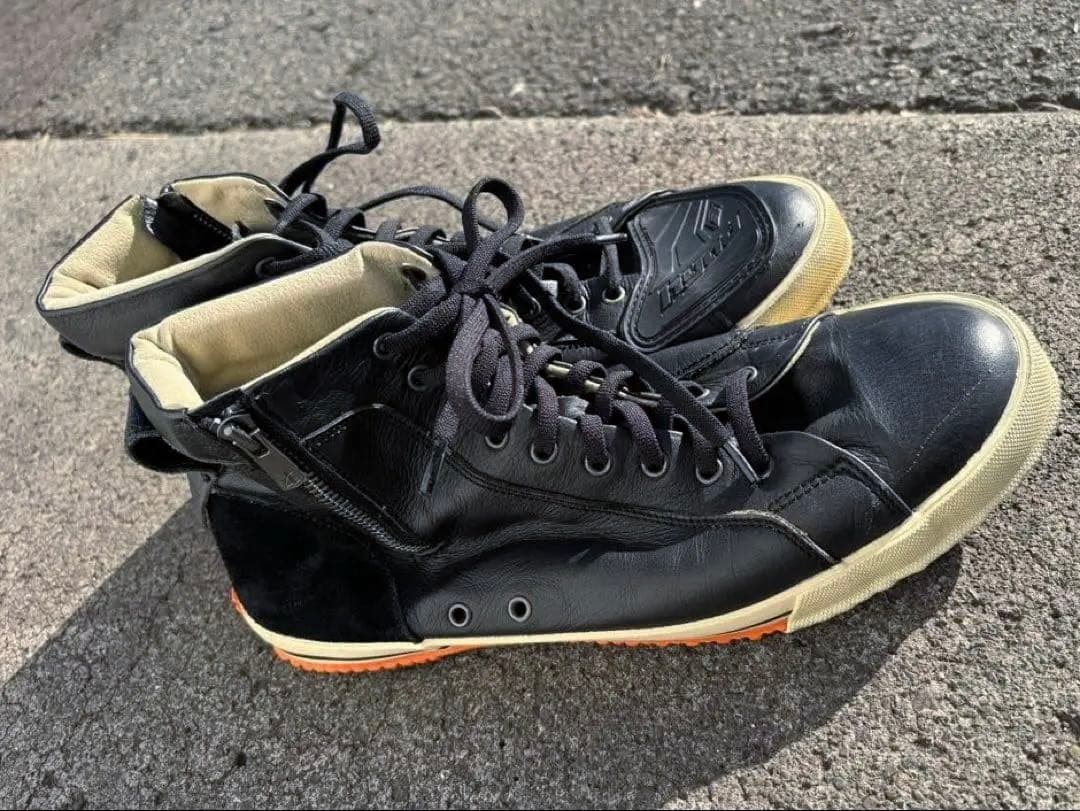 HYF002 HYOD HIGH-CUT RIDE SNEAKERS L 黒