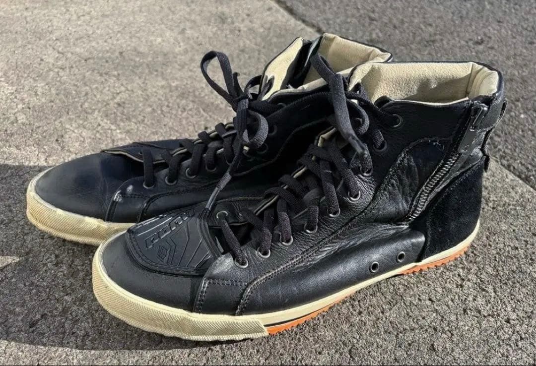 HYF002 HYOD HIGH-CUT RIDE SNEAKERS L 黒