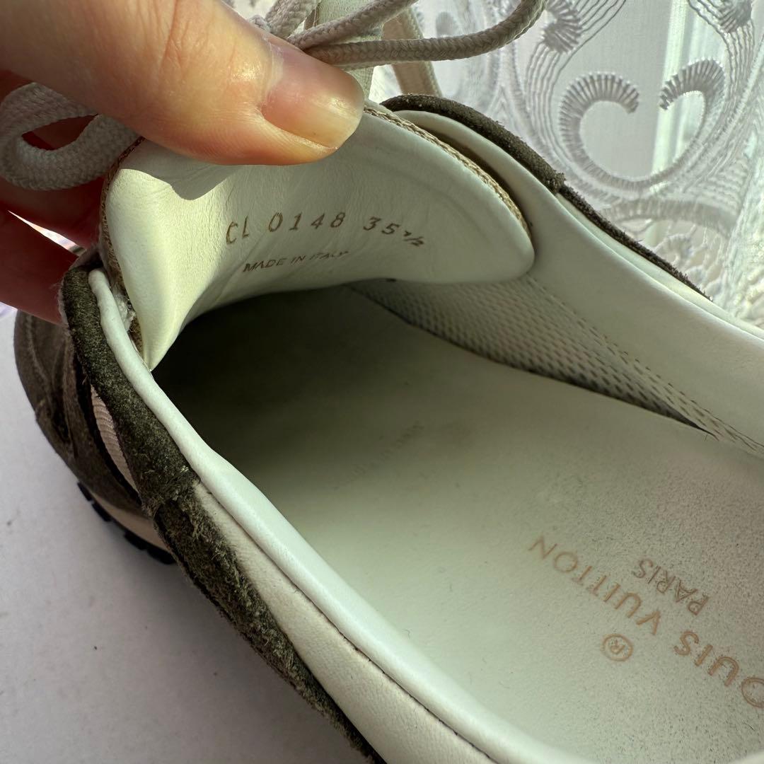 Louis Vuitton オリーブグリーン スニーカー