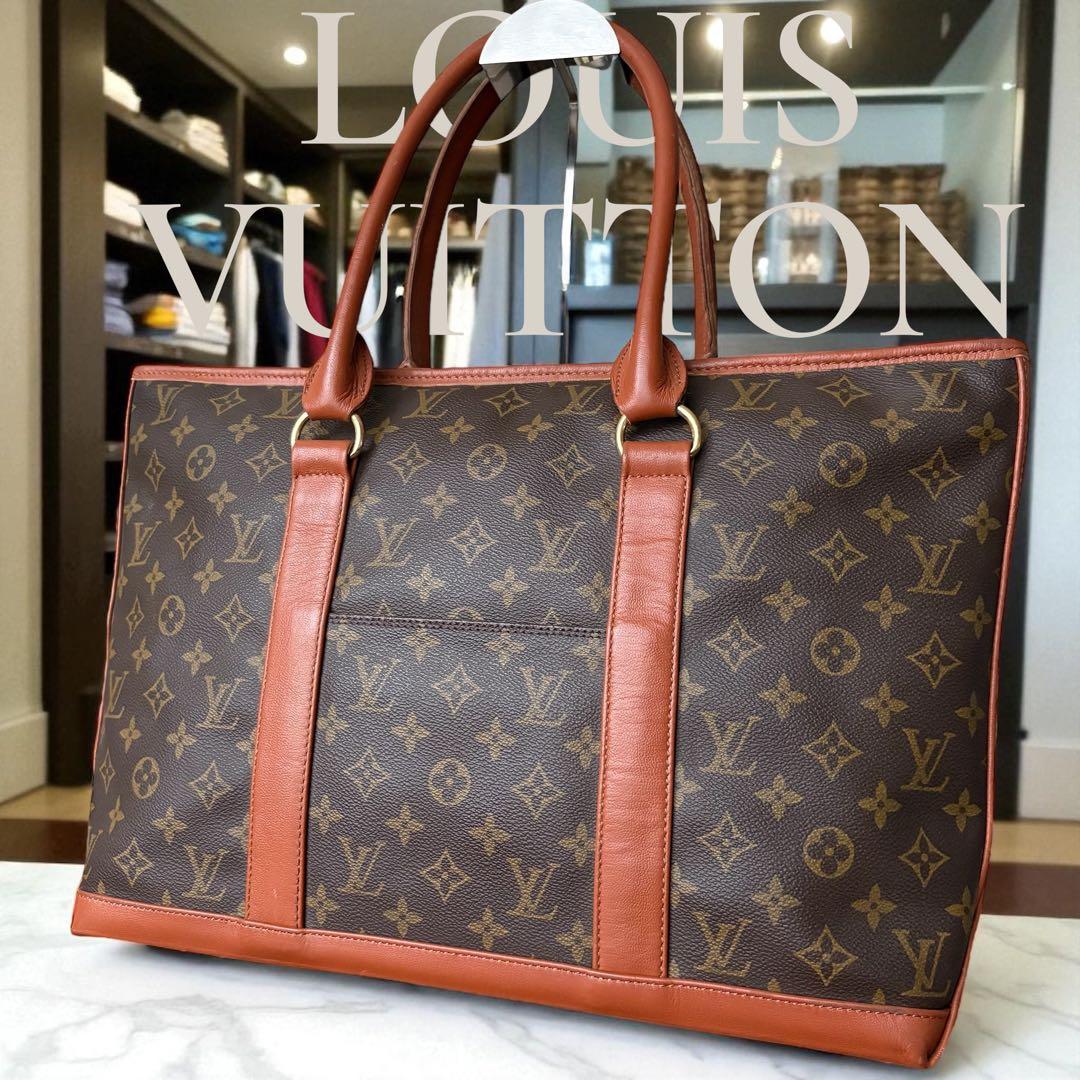 ルイヴィトン　サックウィークエンド　トートバッグ　A4収納　大容量　モノグラム