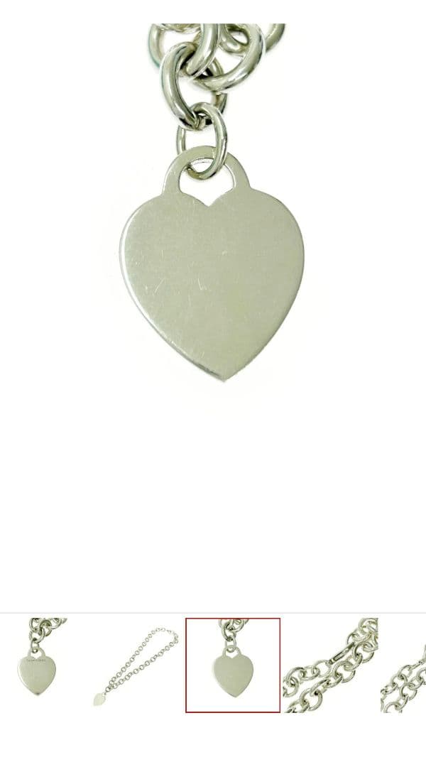 Tiffany & Co. シルバー ハートタグ ネックレス
