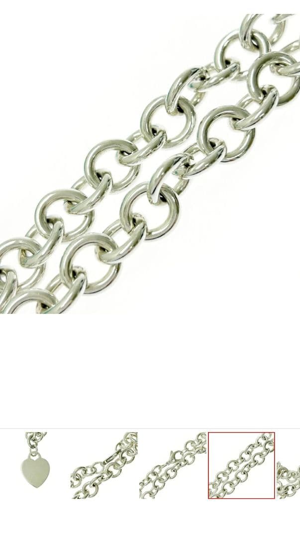 Tiffany & Co. シルバー ハートタグ ネックレス