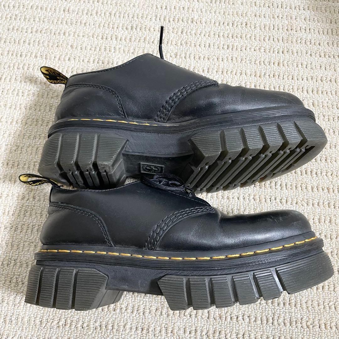 Uk7 ドクターマーチン Audrick 3ホール シューズ 革靴 黒