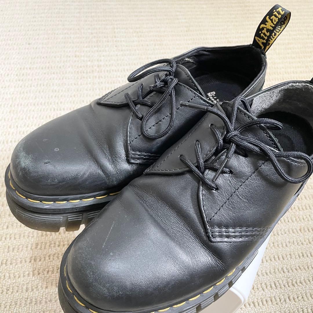 Uk7 ドクターマーチン Audrick 3ホール シューズ 革靴 黒