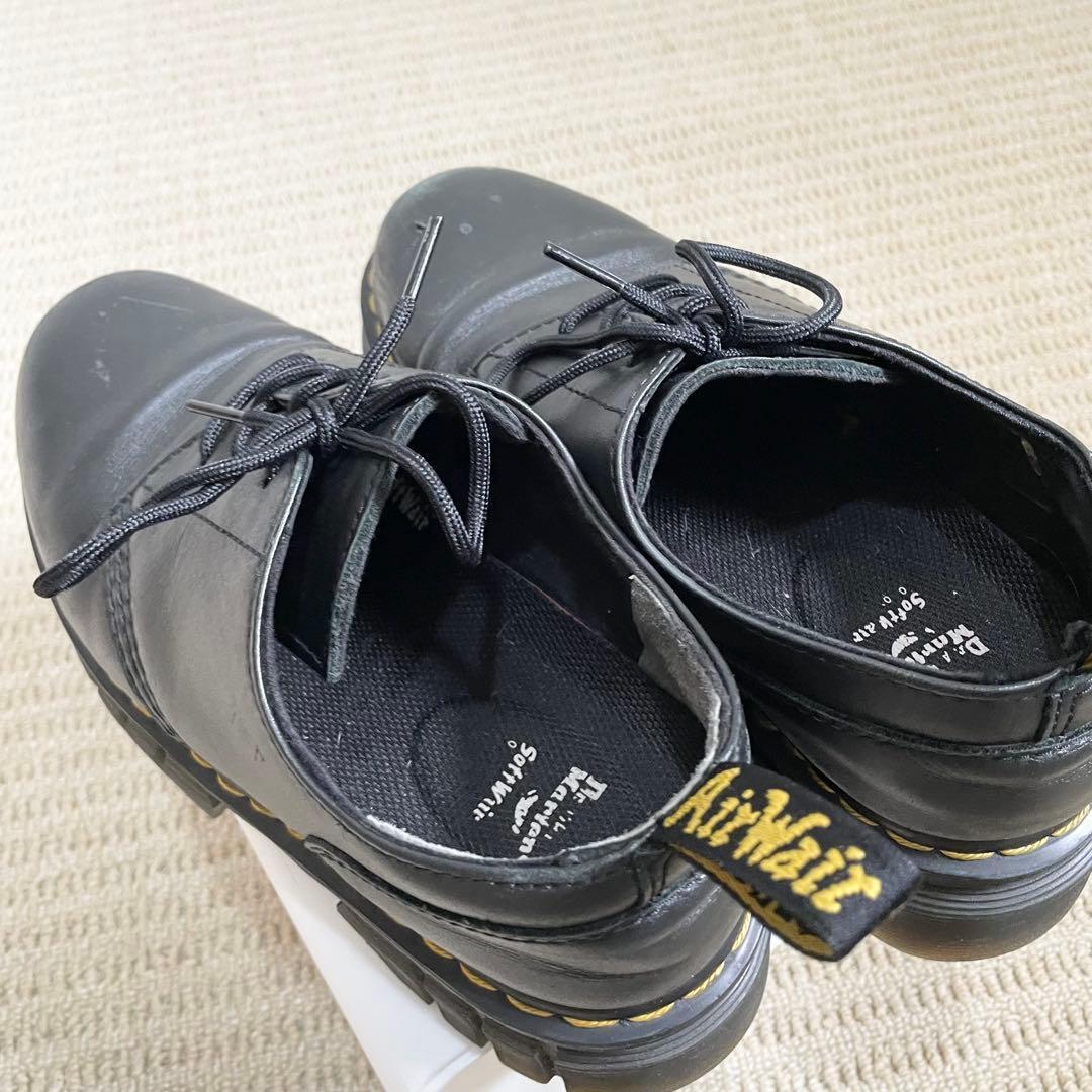 Uk7 ドクターマーチン Audrick 3ホール シューズ 革靴 黒