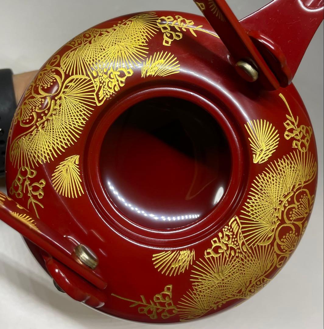 輪島塗　お屠蘇セット　高級　木製　布張 　y3103