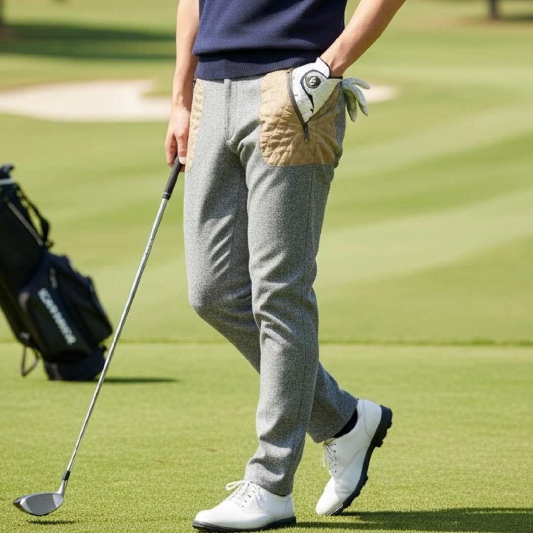 現行タグ　ウール素材　マークアンドロナ　ジョガーパンツ　L〜XL相当　秋冬　防寒