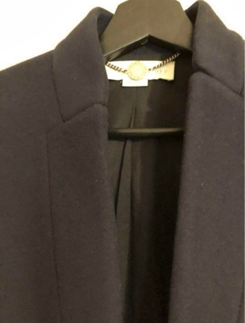 ステラマッカートニー チェスターコート 34 ネイビー