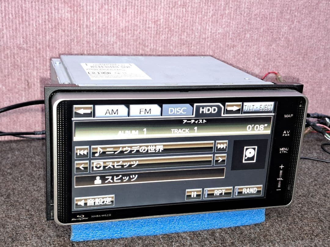 Blu-ray対応★トヨタ純正 NHBA-W62G BT・地デジTV ★動作品