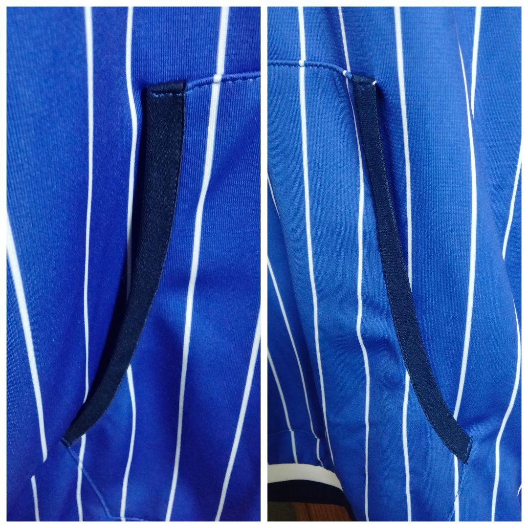 デサント 横浜ベイスターズ 2018 ストライプフーディー Lサイズ