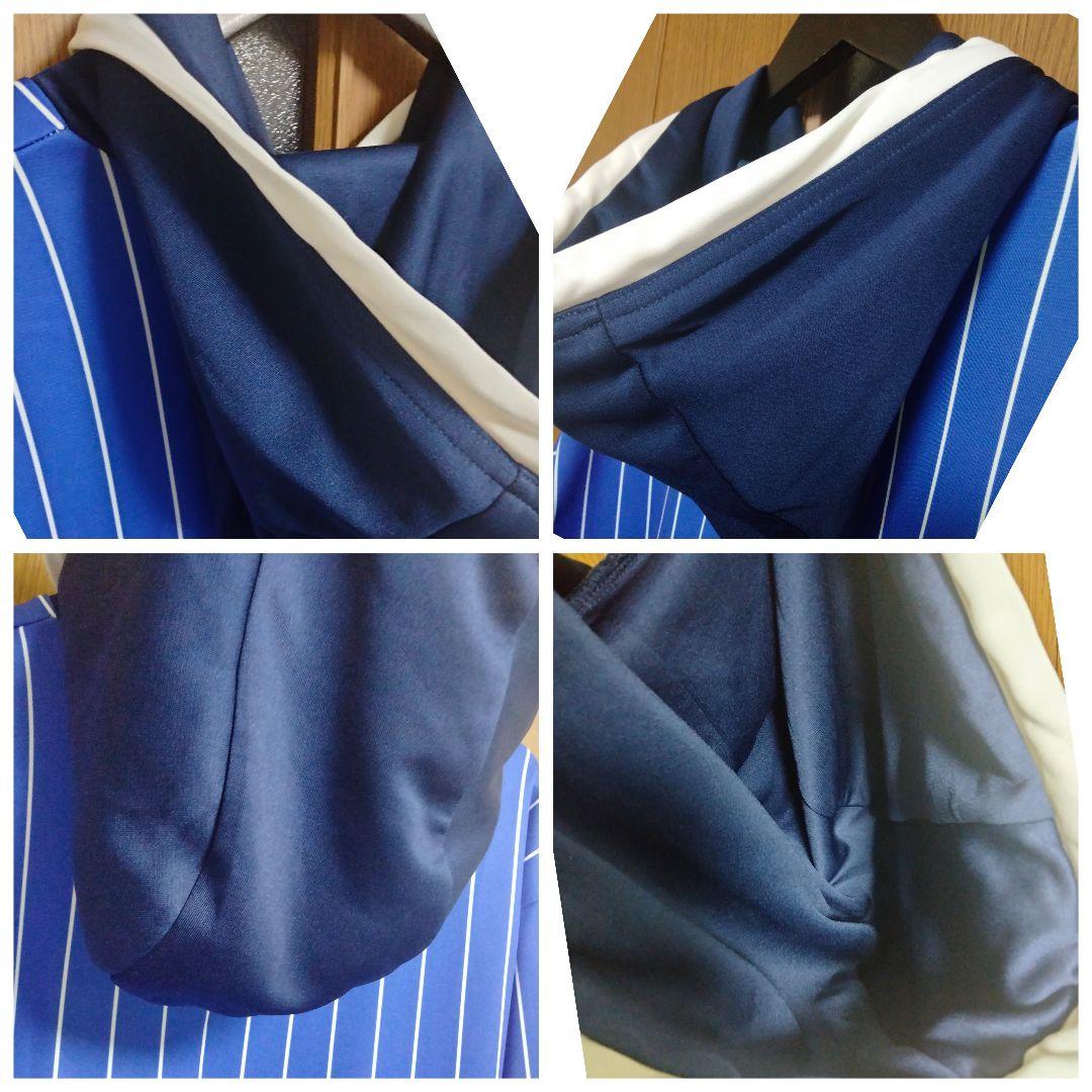 デサント 横浜ベイスターズ 2018 ストライプフーディー Lサイズ