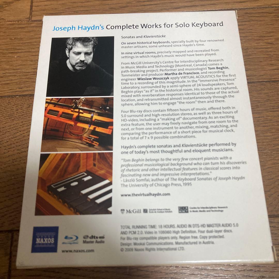 Blu-ray ハイドン　鍵盤作品全集　トム•ベーギン　4枚組