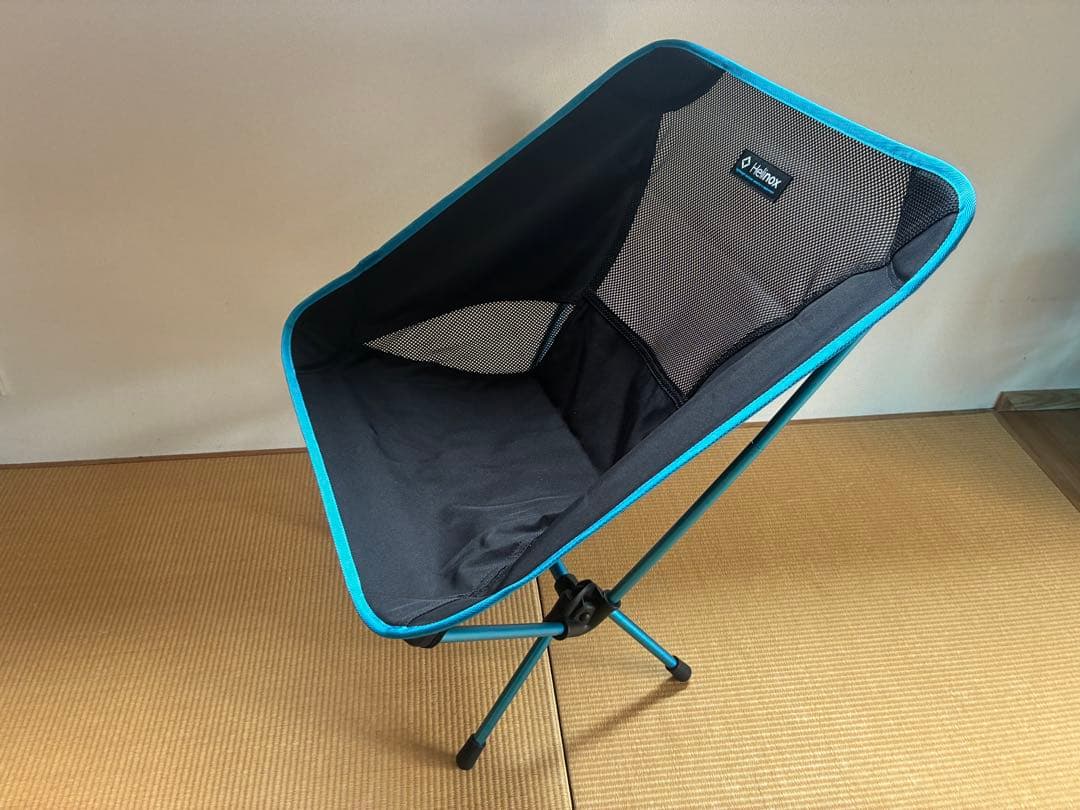 Helinox アウトドアチェア ブラック・ブルー