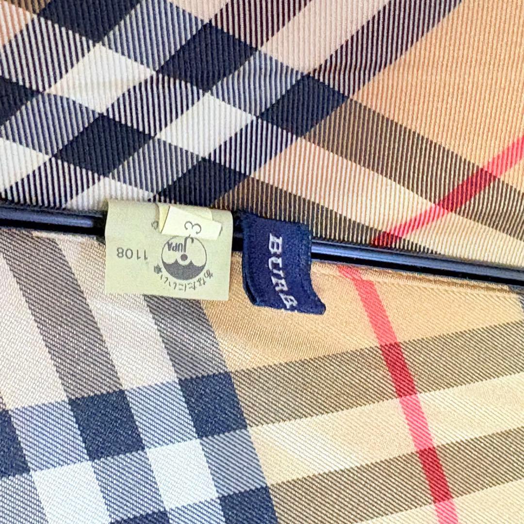 美品未使用　BURBERRY バーバリー　ノバチェック晴雨兼用長傘木製アンブレラ