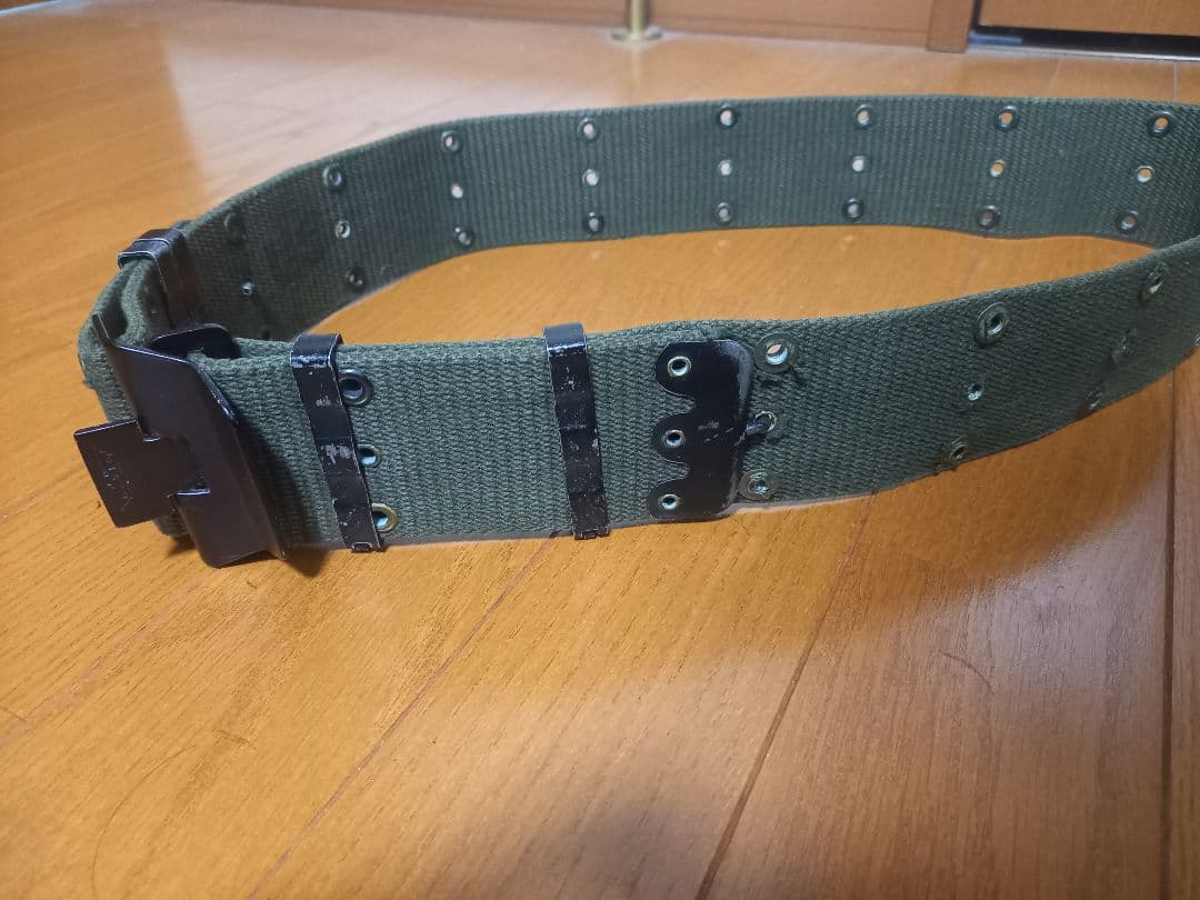 米軍ベトナム戦争M1956　デイビスバックル付きコットンピストルベルト官給品
