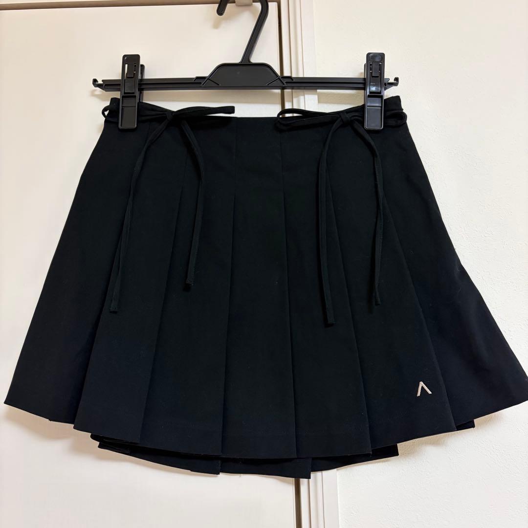 Jessica pleats mini skirt｜black｜Sサイズ