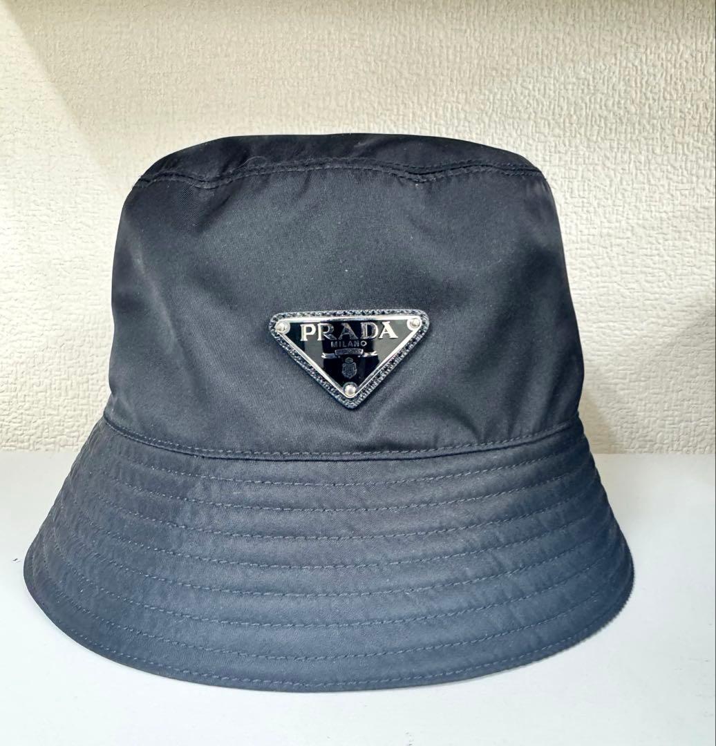 PRADA バケットハット バケハ ブラック Sサイズ