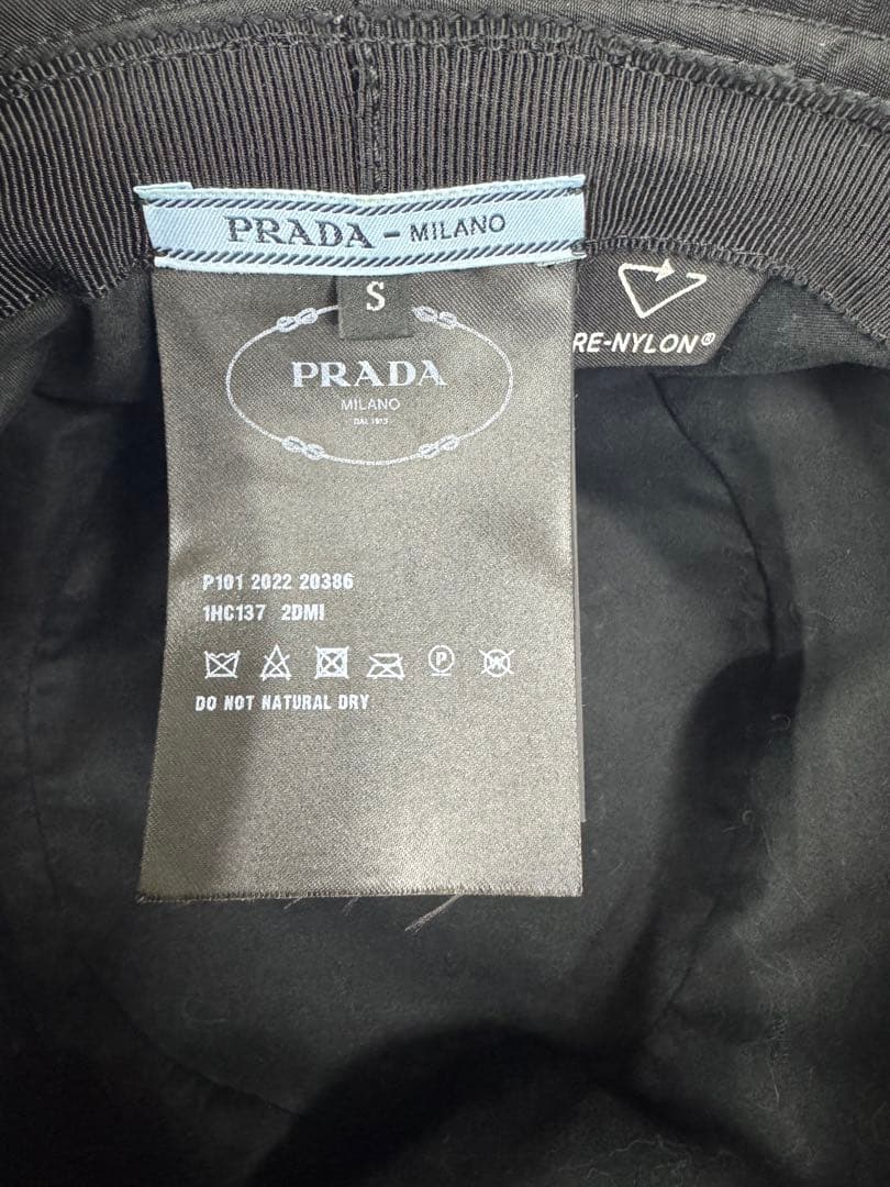 PRADA バケットハット バケハ ブラック Sサイズ