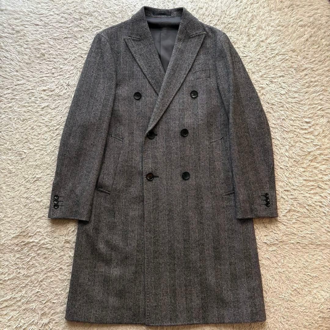 ★美品★ エディフィス Loro Piana チェスターコート ヘリンボーン