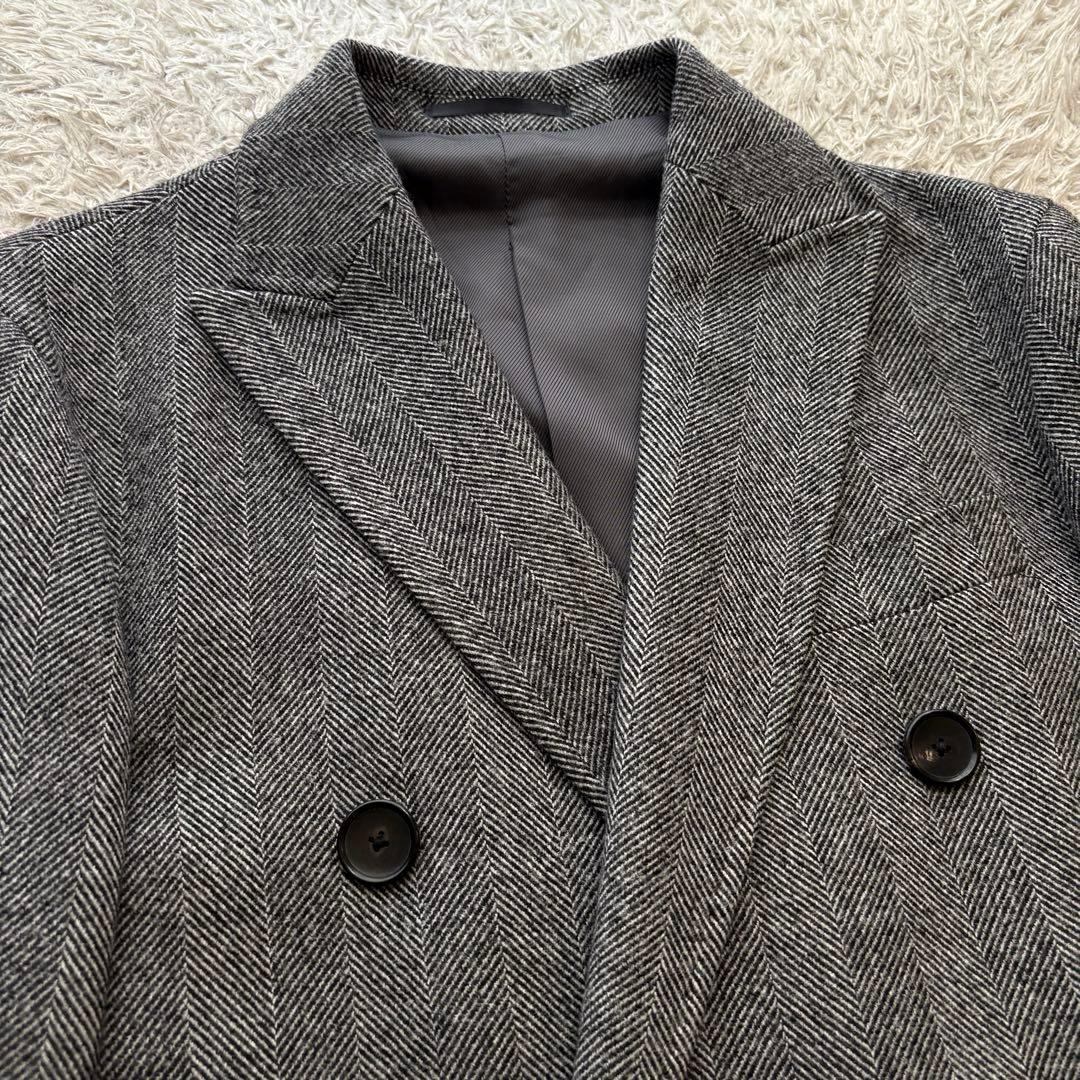 ★美品★ エディフィス Loro Piana チェスターコート ヘリンボーン