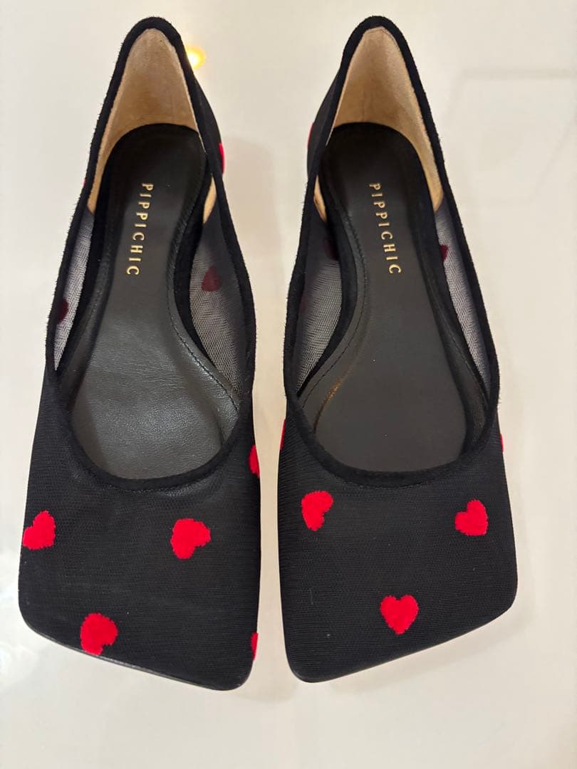 PIPPICHIC LINDA HEART フラットシューズ