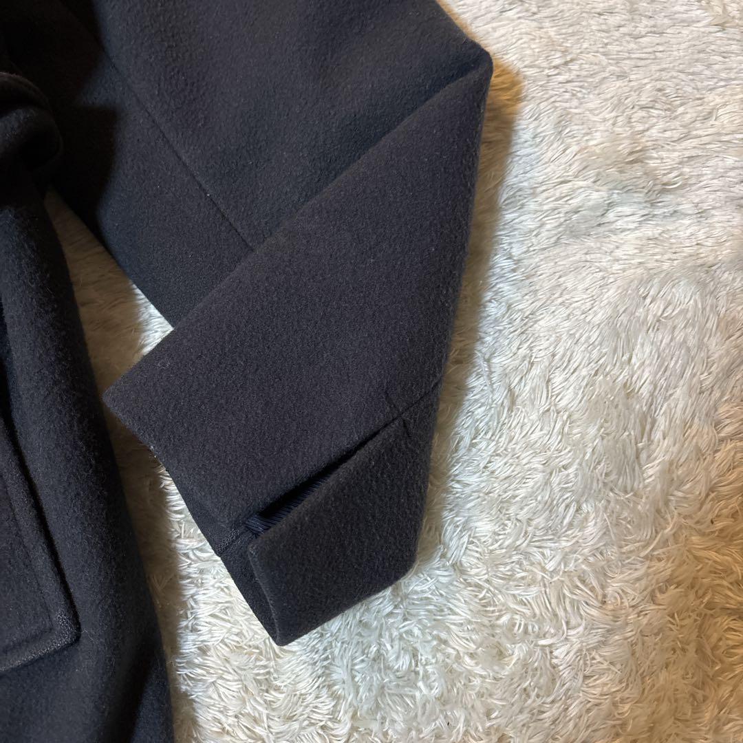 スローブイエナ SUPER100 メルトン ビックラペル ロングコート 36