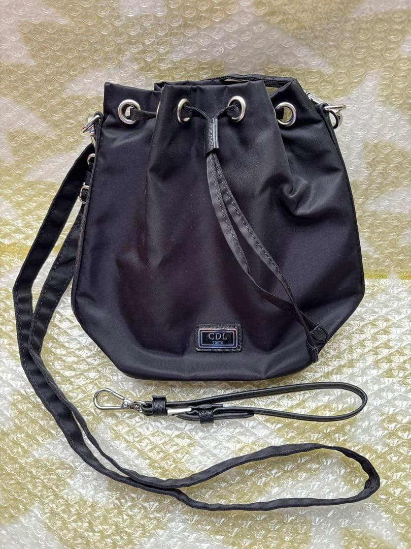 CDL ナイロン ショルダーバッグ 黒