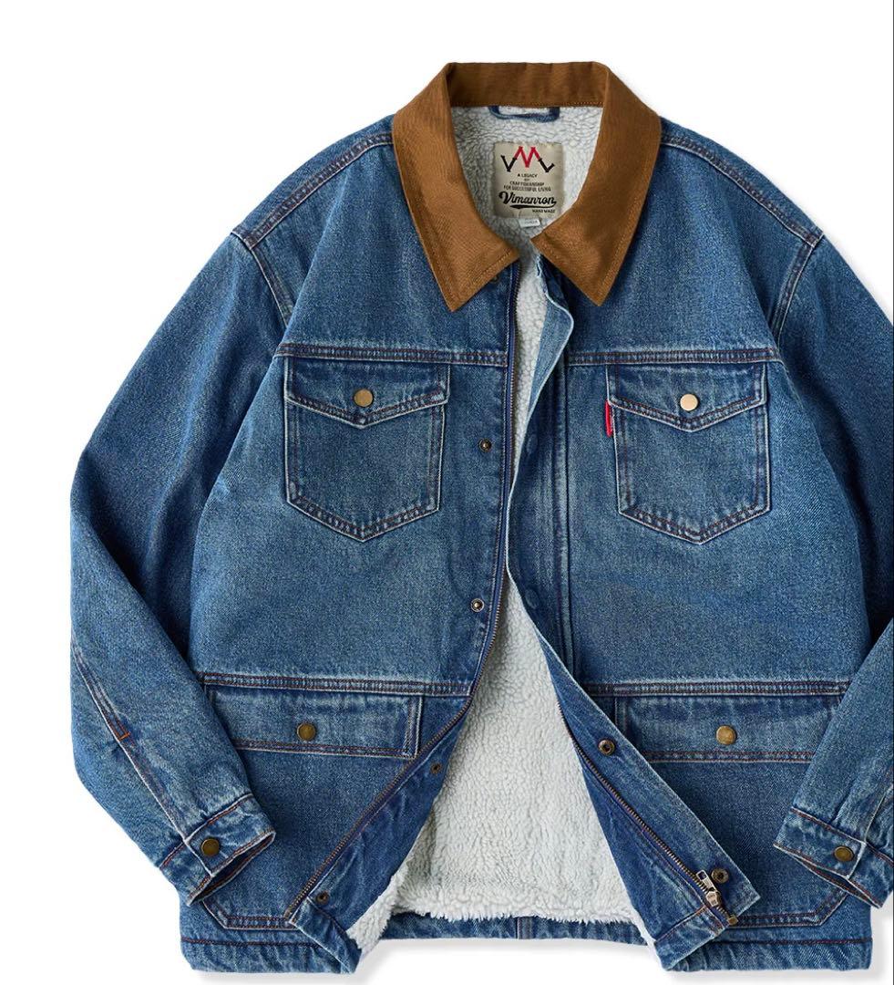 karaku 裏フリースデニムワークジャケット