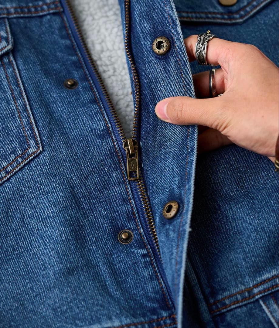 karaku 裏フリースデニムワークジャケット