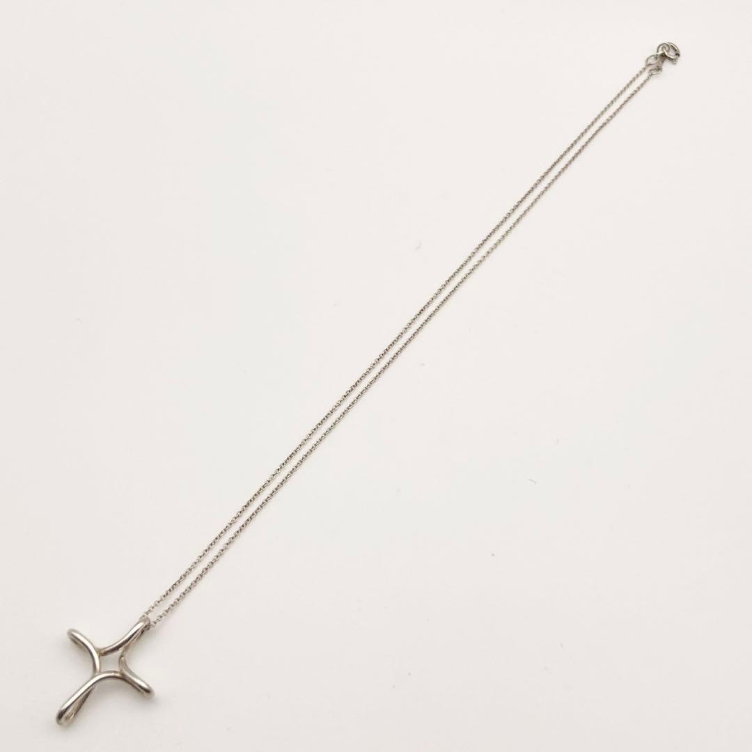 Tiffany& Co. sv925 オープンクロス ネックレス シルバー